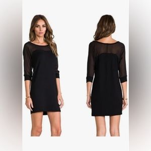Splendid Long Sleeve Mesh Dress